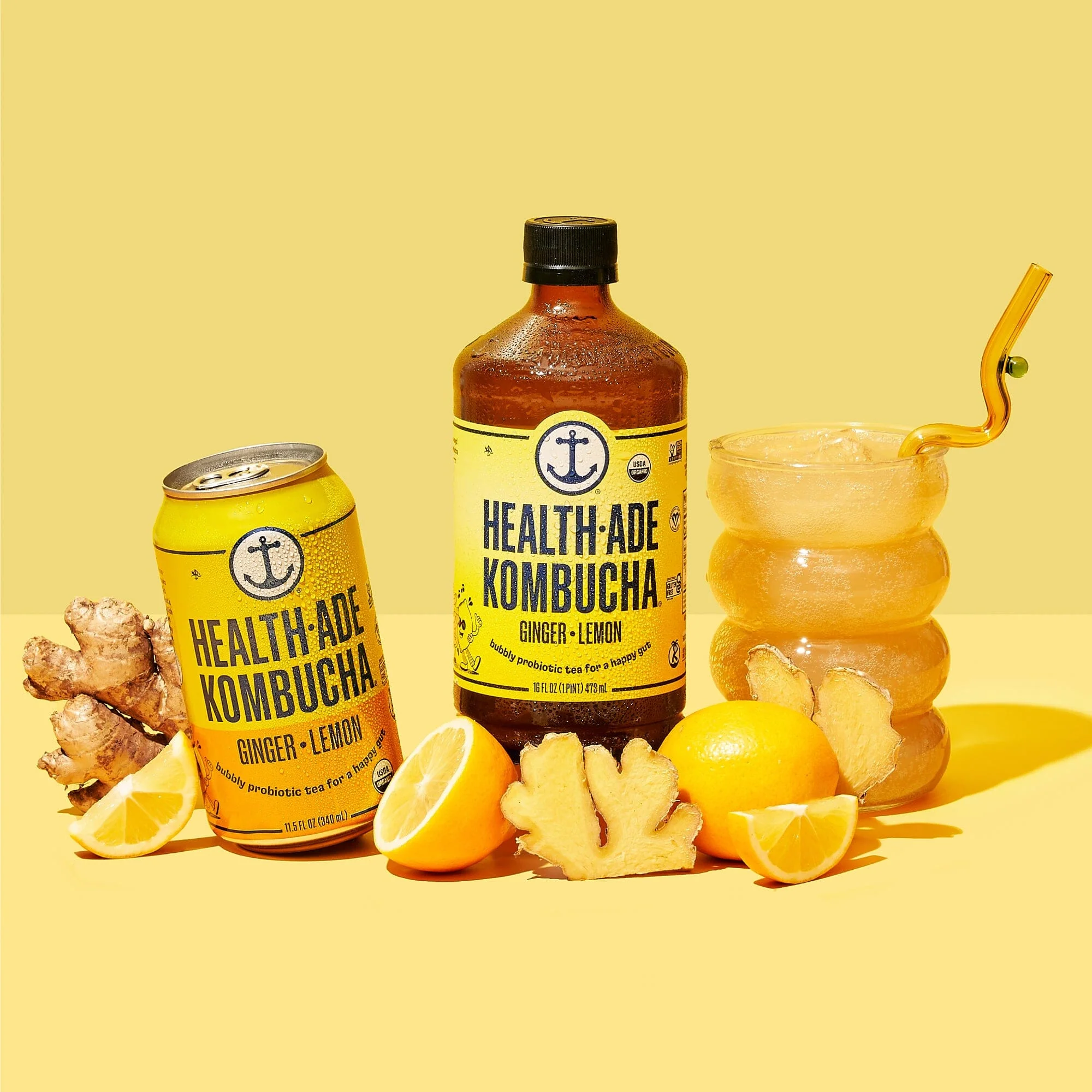 Ginger-Lemon Kombucha in Cans (24 pack) - Image 17