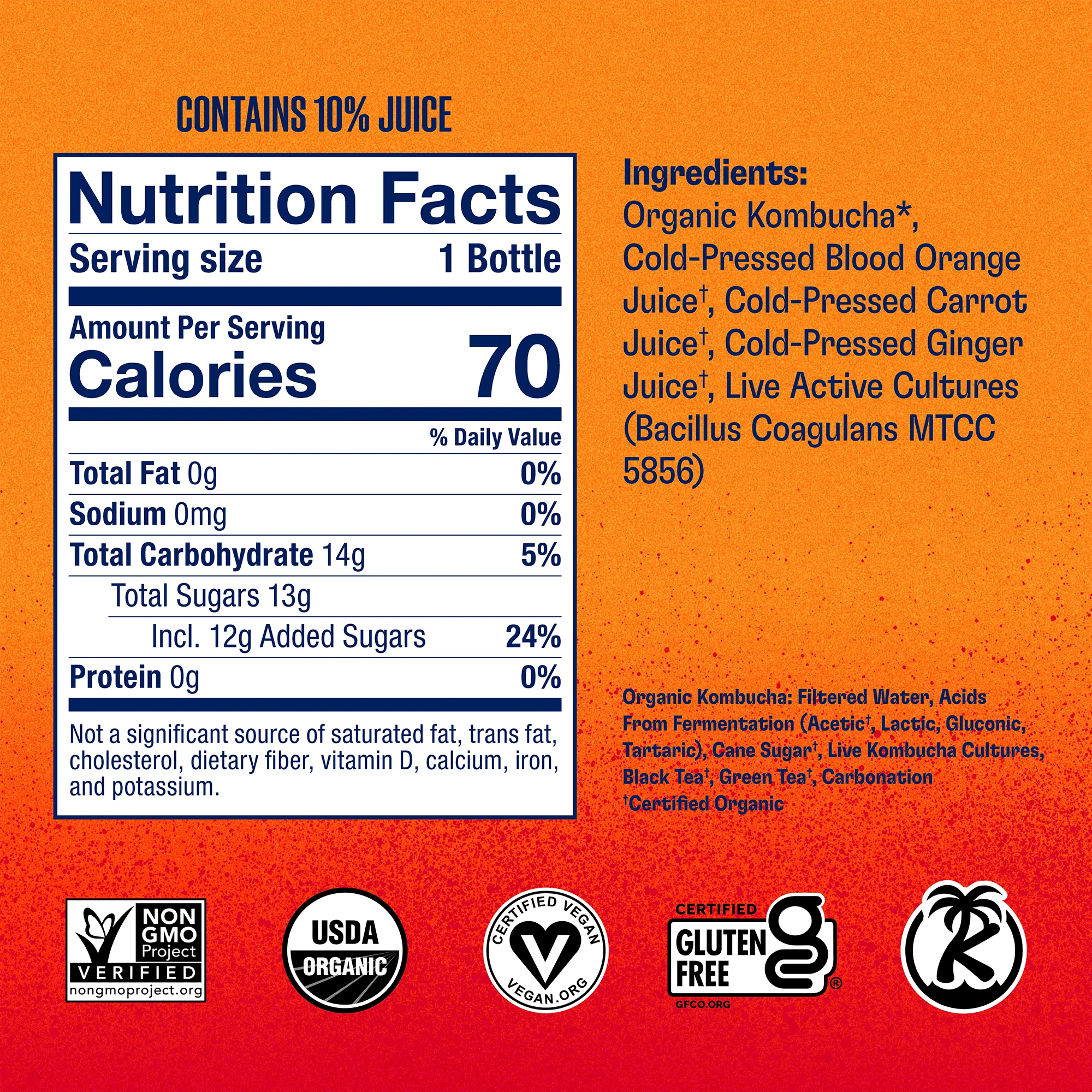 Blood Orange-Carrot-Ginger Kombucha - Image 9